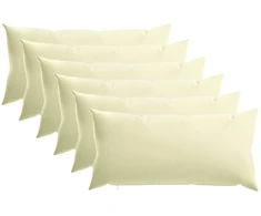 Pagalvėlės užvalkalas 6 pcs HEERLEN Kreminė 40 x 80 cm