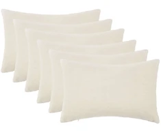 Pagalvėlės užvalkalas 6 pcs HEERLEN Kreminė 50 x 70 cm Bouclé