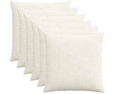 Pagalvėlės užvalkalas 6 pcs HEERLEN Kreminė 60 x 60 cm
