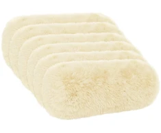 Pagalvėlės užvalkalas 6 pcs HEERLEN Kreminė Ø 15 x 40 cm
