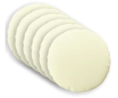 Pagalvėlės užvalkalas 6 pcs HEERLEN Kreminė Ø 60 cm Poliesteris