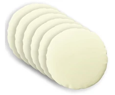 Pagalvėlės užvalkalas 6 pcs HEERLEN Kreminė Ø 50 cm Poliesteris