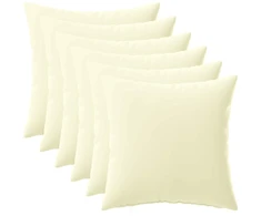 Pagalvėlės užvalkalas 6 pcs HEERLEN Kreminė 30 x 30 cm