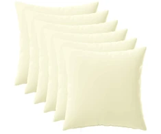 Pagalvėlės užvalkalas 6 pcs HEERLEN Kreminė 40 x 40 cm
