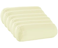 Pagalvėlės užvalkalas 6 pcs HEERLEN Kreminė Ø 15 x 40 cm