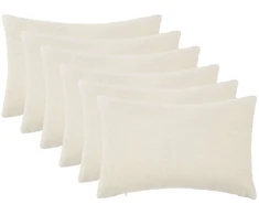 Pagalvėlės užvalkalas 6 pcs HEERLEN Kreminė 30 x 50 cm Bouclé