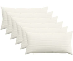 Pagalvėlės užvalkalas 6 pcs HEERLEN Kreminė 40 x 80 cm