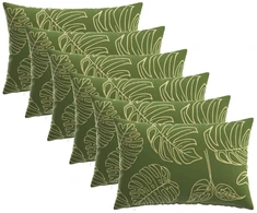 Pagalvėlės užvalkalas 6 pcs HEERLEN Lapų dizainas 50 x 80 cm