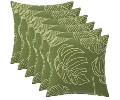 Pagalvėlės užvalkalas 6 pcs HEERLEN Lapų dizainas 35 x 35 cm