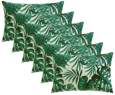 Pagalvėlės užvalkalas 6 pcs HEERLEN Lapų raštas 30 x 50 cm