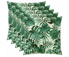 Pagalvėlės užvalkalas 6 pcs HEERLEN Lapų raštas 80 x 80 cm