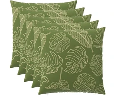 Pagalvėlės užvalkalas 6 pcs HEERLEN Lapų dizainas 60 x 60 cm