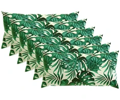 Pagalvėlės užvalkalas 6 pcs HEERLEN Lapų raštas 40 x 80 cm