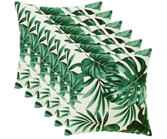 Pagalvėlės užvalkalas 6 pcs HEERLEN Lapų raštas 30 x 30 cm