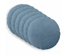Pagalvėlės užvalkalas 6 pcs HEERLEN Mėlyna Ø 60 cm mančester