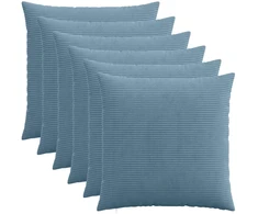 Pagalvėlės užvalkalas 6 pcs HEERLEN Mėlyna 70 x 70 cm mančester