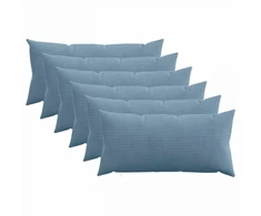 Pagalvėlės užvalkalas 6 pcs HEERLEN Mėlyna 40 x 80 cm mančester