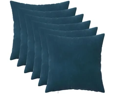 Pagalvėlės užvalkalas 6 pcs HEERLEN Mėlyna 35 x 35 cm Aksomas