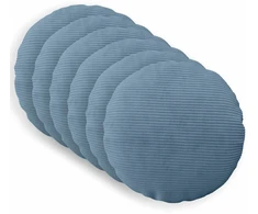 Pagalvėlės užvalkalas 6 pcs HEERLEN Mėlyna Ø 40 cm mančester