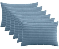 Pagalvėlės užvalkalas 6 pcs HEERLEN Mėlyna 50 x 80 cm mančester