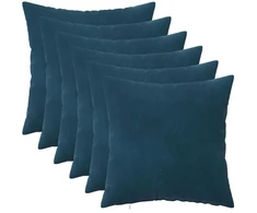 Pagalvėlės užvalkalas 6 pcs HEERLEN Mėlyna 45 x 45 cm Aksomas