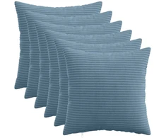 Pagalvėlės užvalkalas 6 pcs HEERLEN Mėlyna 40 x 40 cm mančester