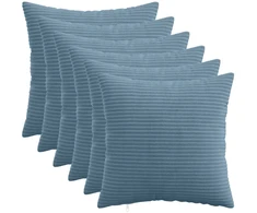 Pagalvėlės užvalkalas 6 pcs HEERLEN Mėlyna 50 x 50 cm mančester