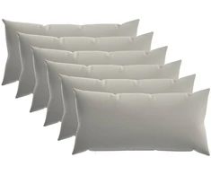 Pagalvėlės užvalkalas 6 pcs HEERLEN Pilka 40 x 80 cm