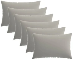 Pagalvėlės užvalkalas 6 pcs HEERLEN Pilka 50 x 80 cm