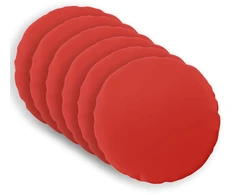Pagalvėlės užvalkalas 6 pcs HEERLEN Raudona Ø 40 cm Poliesteris
