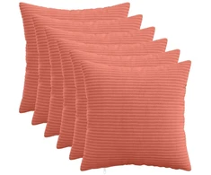 Pagalvėlės užvalkalas 6 pcs HEERLEN Raudona oranžinė 35 x 35 cm