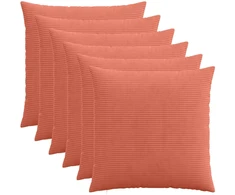 Pagalvėlės užvalkalas 6 pcs HEERLEN Raudona oranžinė 70 x 70 cm