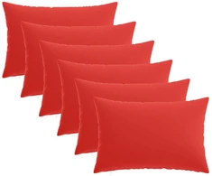 Pagalvėlės užvalkalas 6 pcs HEERLEN Raudona 30 x 50 cm