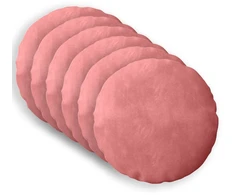 Pagalvėlės užvalkalas 6 pcs HEERLEN Rožinė Ø 30 cm Aksomas