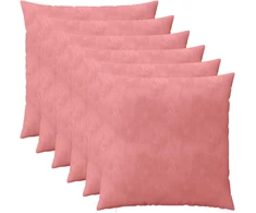 Pagalvėlės užvalkalas 6 pcs HEERLEN Rožinė 80 x 80 cm Aksomas