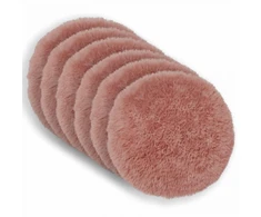 Pagalvėlės užvalkalas 6 pcs HEERLEN Rožinė Ø 50 cm PV pūkinis