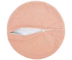 Pagalvėlės užvalkalas 6 pcs HEERLEN Rožinė Ø 60 cm Bouclé