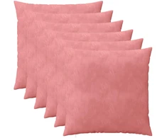 Pagalvėlės užvalkalas 6 pcs HEERLEN Rožinė 65 x 65 cm Aksomas