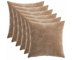 Pagalvėlės užvalkalas 6 pcs HEERLEN Ruda 35 x 35 cm