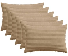 Pagalvėlės užvalkalas 6 pcs HEERLEN Ruda 40 x 60 cm mančester