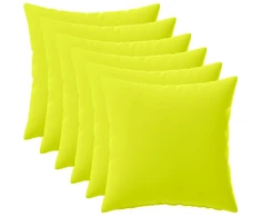 Pagalvėlės užvalkalas 6 pcs HEERLEN Ryškiai žalia 45 x 45 cm