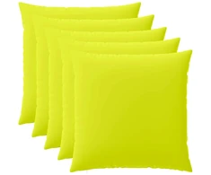 Pagalvėlės užvalkalas 6 pcs HEERLEN Ryškiai žalia 80 x 80 cm