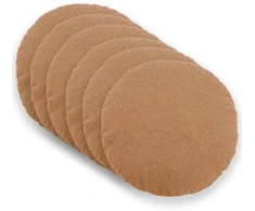Pagalvėlės užvalkalas 6 pcs HEERLEN Smėlio Ø 50 cm Bouclé