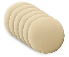 Pagalvėlės užvalkalas 6 pcs HEERLEN Smėlio Ø 30 cm Poliesteris