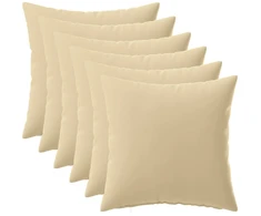 Pagalvėlės užvalkalas 6 pcs HEERLEN Smėlio 40 x 40 cm