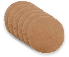 Pagalvėlės užvalkalas 6 pcs HEERLEN Smėlio Ø 60 cm Bouclé