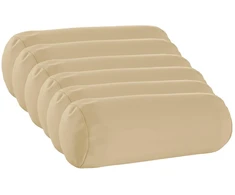 Pagalvėlės užvalkalas 6 pcs HEERLEN Smėlio Ø 15 x 40 cm