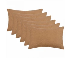 Pagalvėlės užvalkalas 6 pcs HEERLEN Smėlio 30 x 50 cm Bouclé