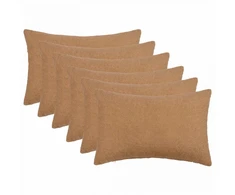 Pagalvėlės užvalkalas 6 pcs HEERLEN Smėlio 50 x 70 cm Bouclé