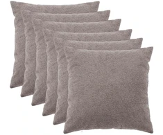 Pagalvėlės užvalkalas 6 pcs HEERLEN Šviesiai pilka 60 x 60 cm